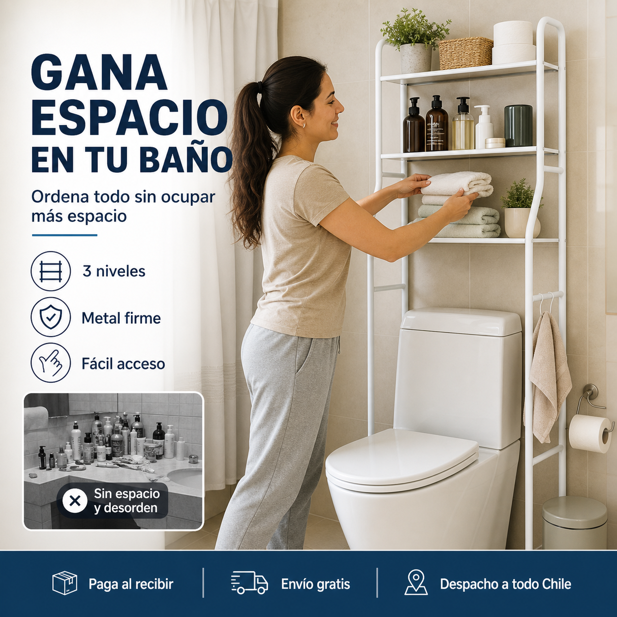 Tu baño seguirá viéndose chico si no ordenas ese espacio perdido