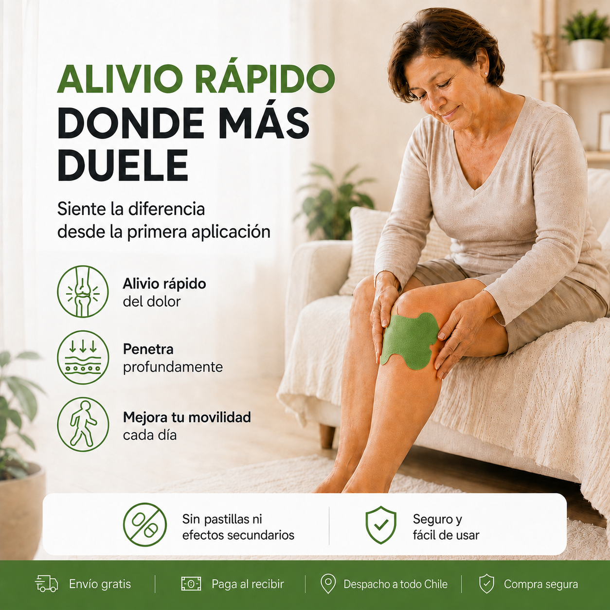 Cada día que ignoras el dolor de rodilla, moverte se vuelve más difícil