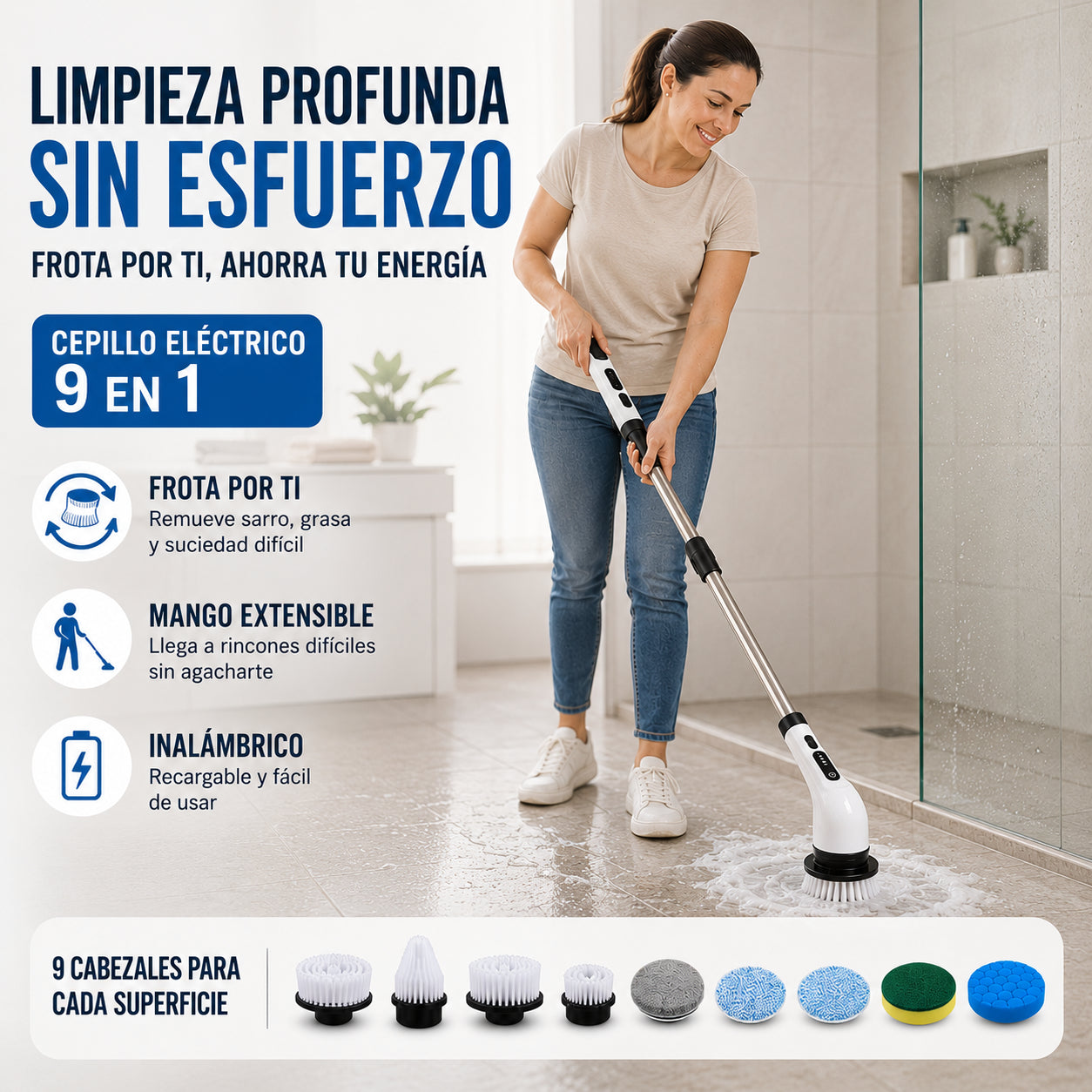 No sigas castigando tu espalda cada vez que limpias el baño
