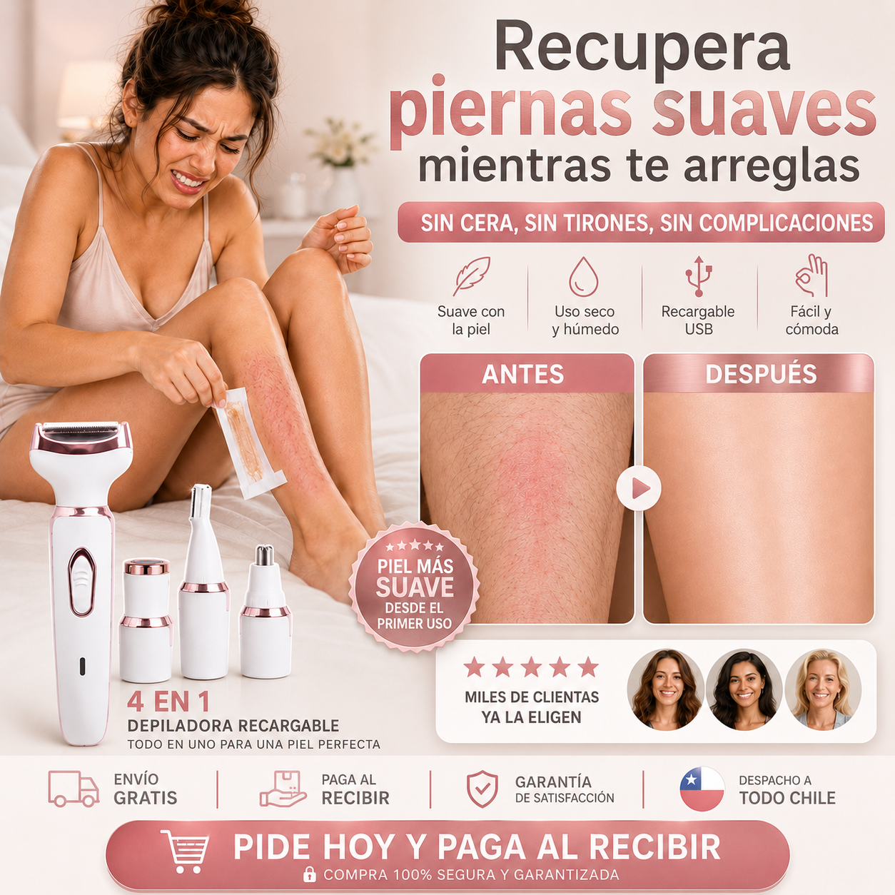No dejes que la cera y la Gillette sigan maltratando tu piel