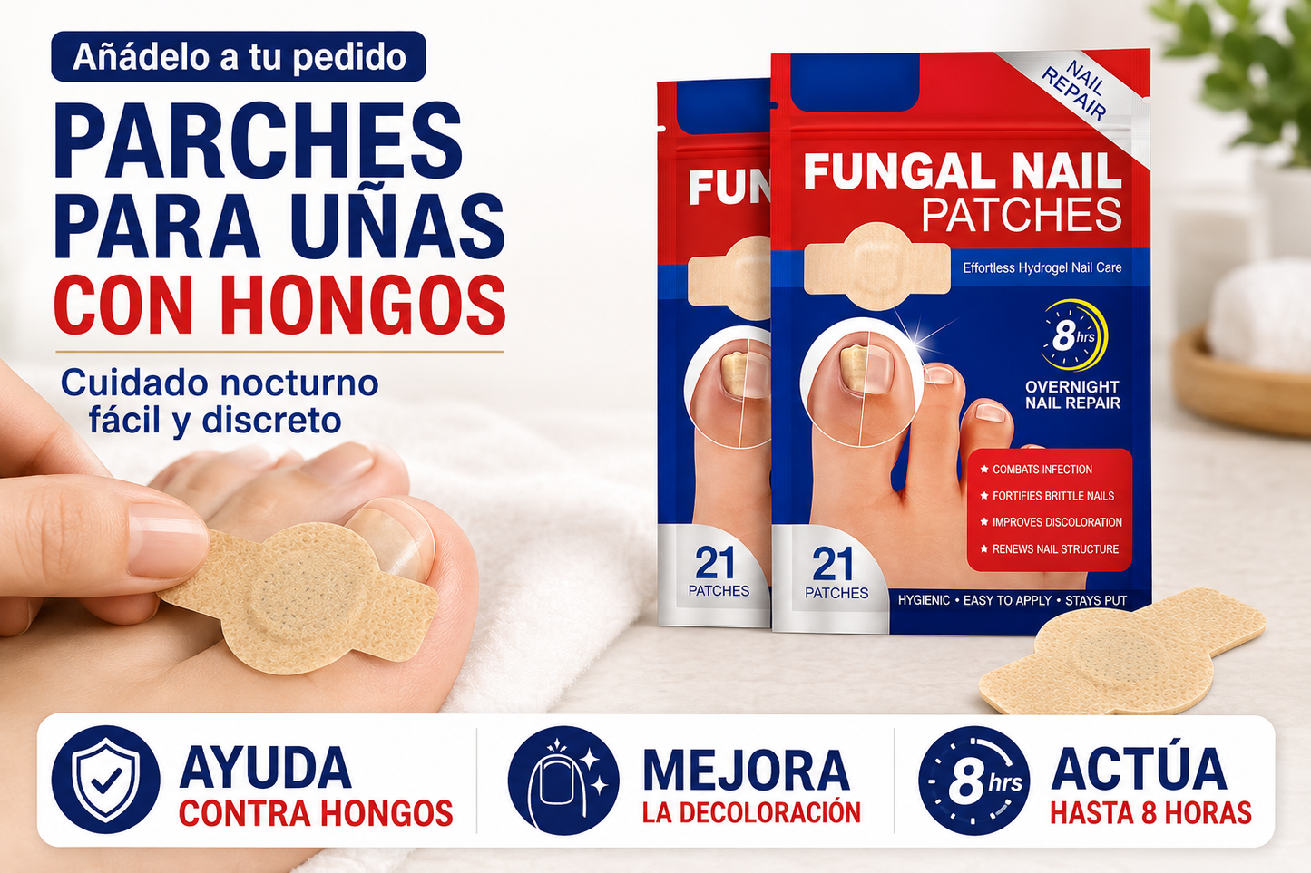 PACK 2 Parche hongo De Uñas (42unid)