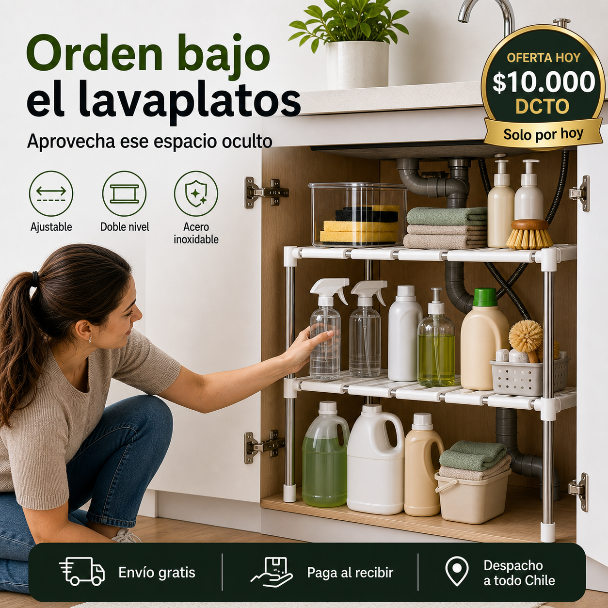 Transforma el espacio oculto de tu cocina en orden inteligente y funcional