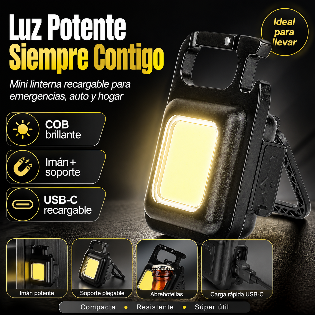 Mini Linterna de Emergencia