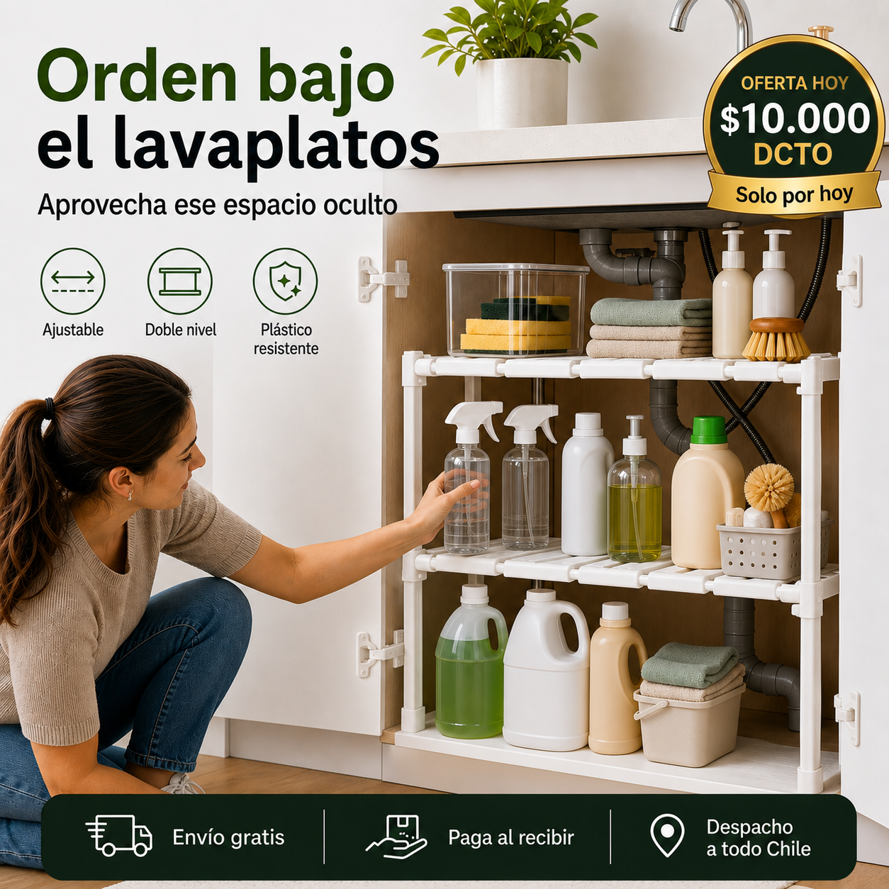 Transforma el espacio oculto de tu cocina en orden inteligente y funcional