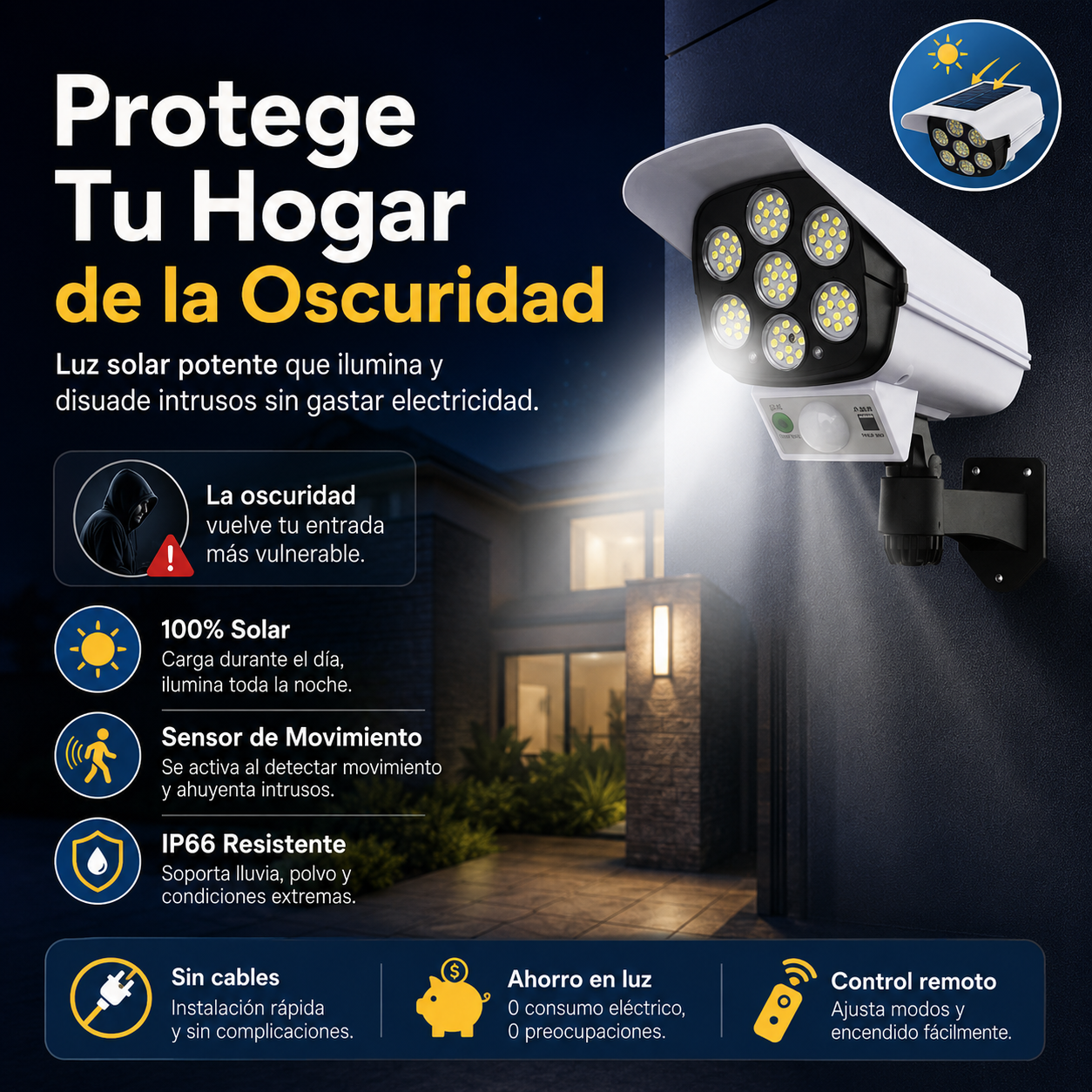 Ya nadie entrara ni se acercará a mi casa de noche sin que yo lo vea