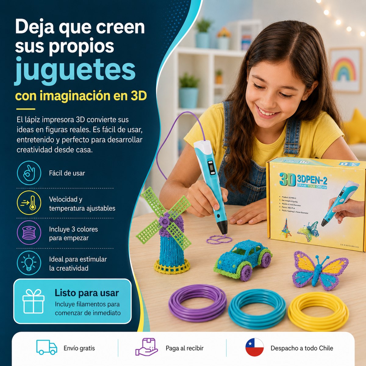 Dales la emoción de crear con sus propias manos aquello que imaginan