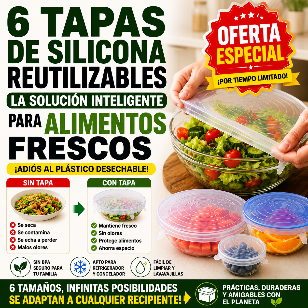 UPSELL disp. nova Tapas Silicona