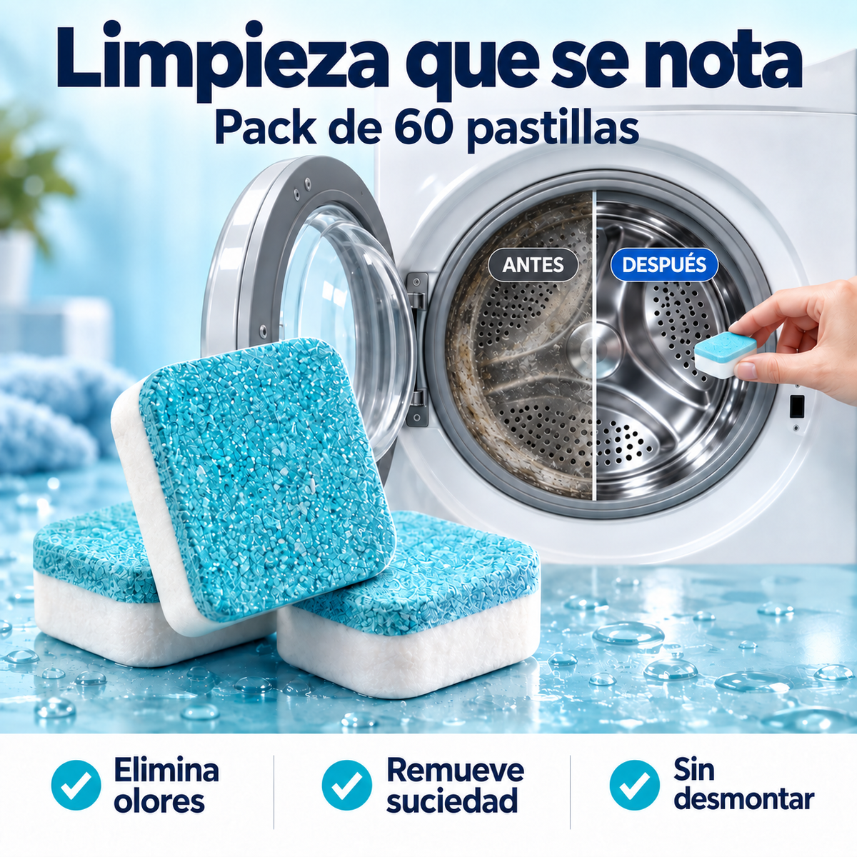 Limpia por dentro tu lavadora sin desmontar absolutamente nada
