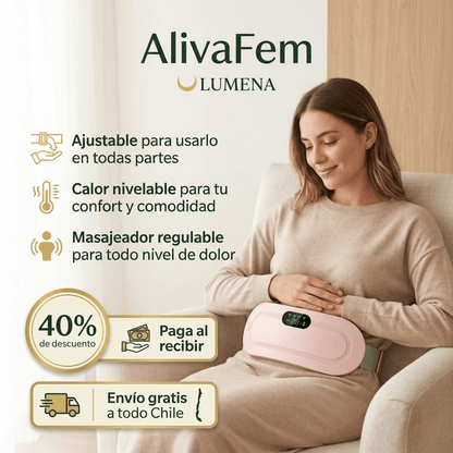 AliviaFem | Cinturón térmico para cólicos menstruales