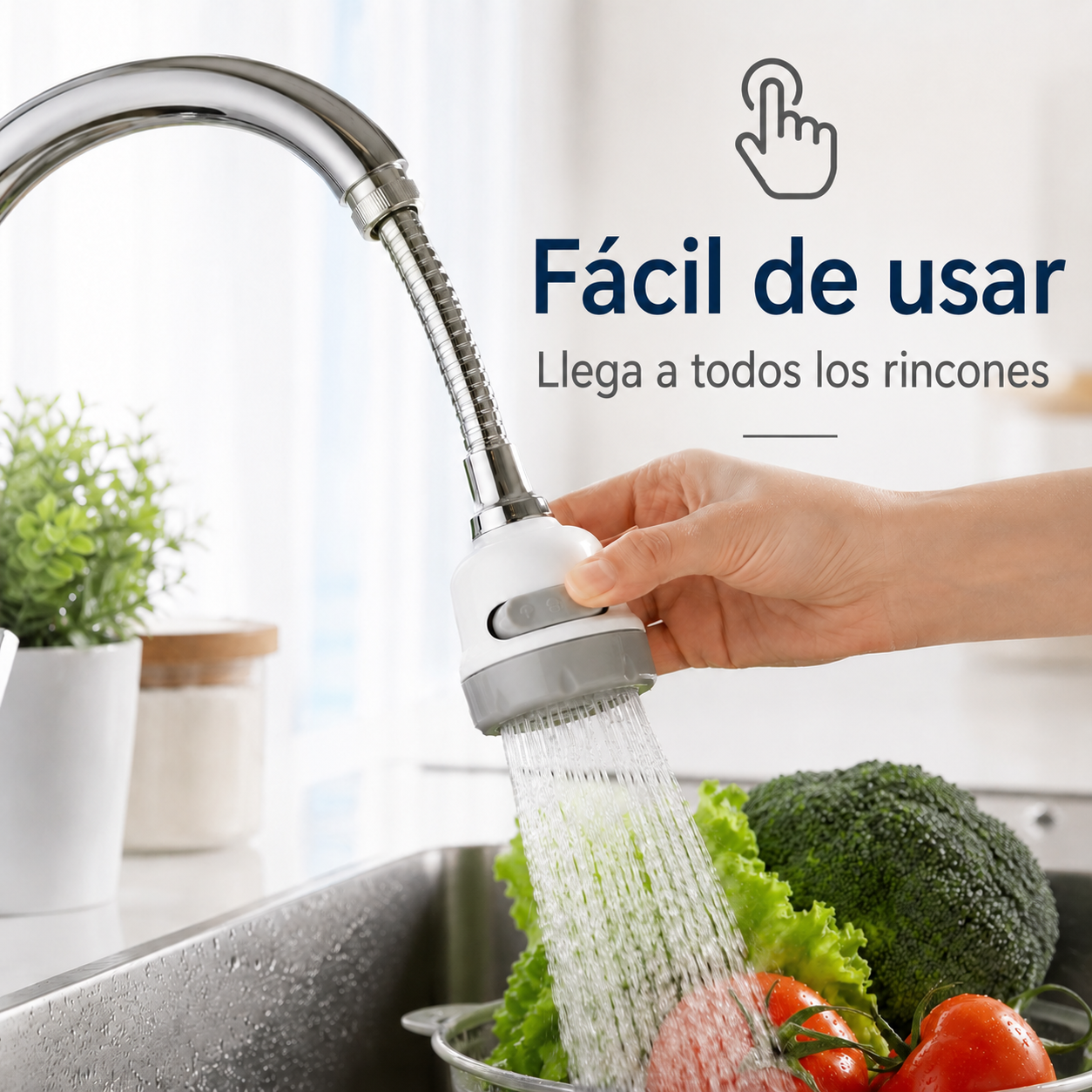 Grifo Giratorio Controlador de 3 Flujos