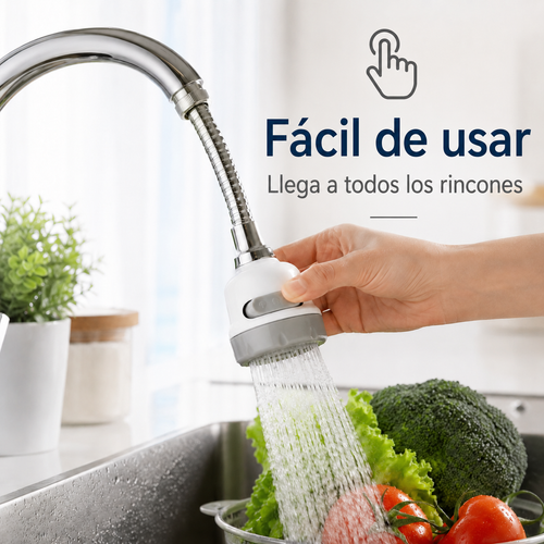 Grifo Giratorio Controlador de 3 Flujos